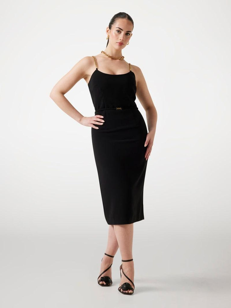GUESS MARCIANO ELLA SHOULDER STRAP DRESS