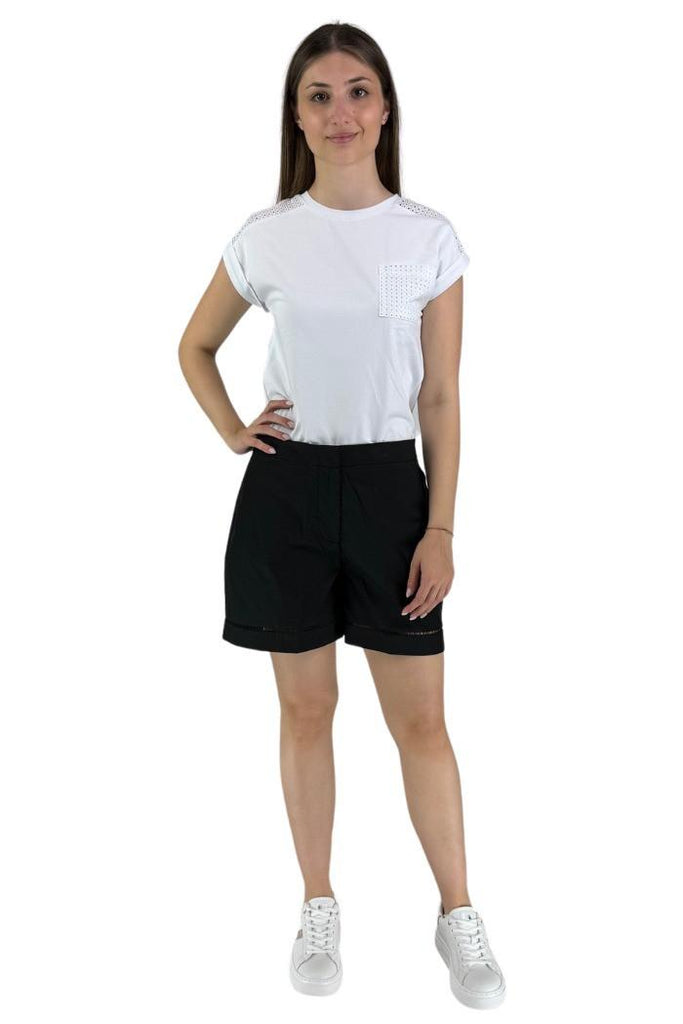 MARKUP SHORTS IN COTONE CON PASSAMANE