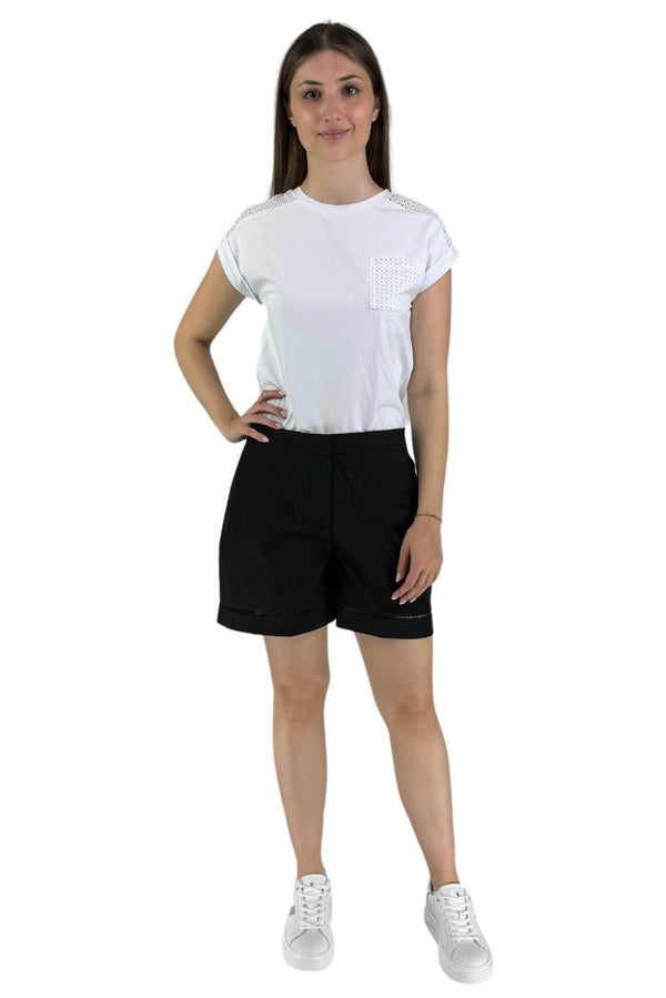 MARKUP SHORTS IN COTONE CON PASSAMANE