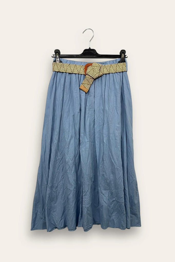 LOVEme Gonna in cotone stroppicciata