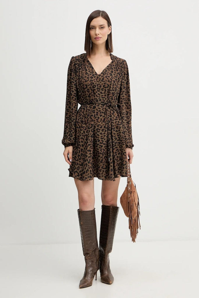 GUESS LS WANDA FLARE DRESS