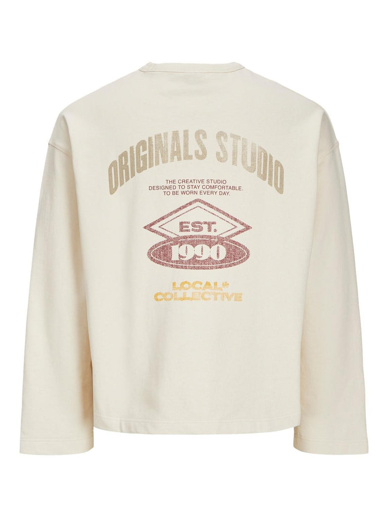 JACK AND JONES JORRETIRO BACK SWEAT CREW NECK SE25
