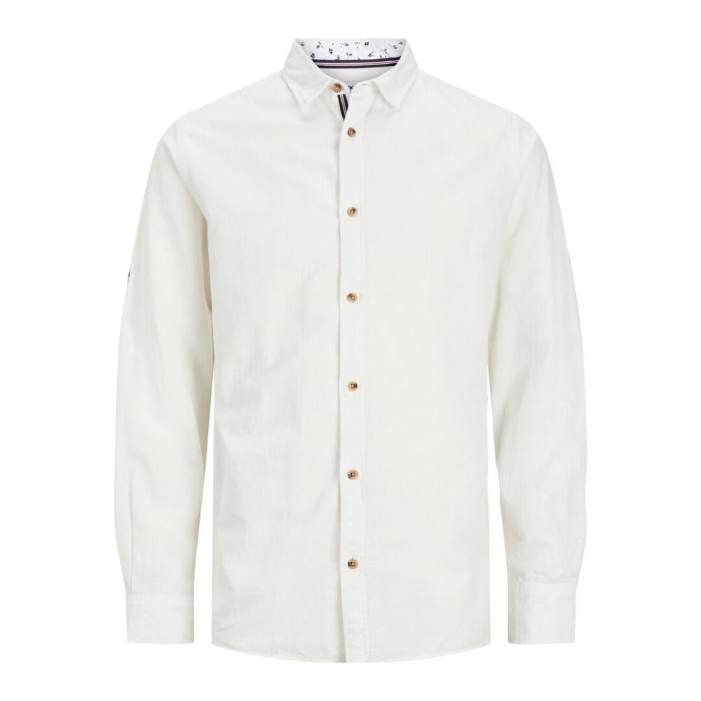JACK AND JONES JJLINEN BLEND DETAIL SHIRT LS
