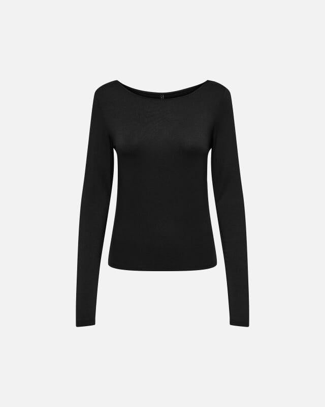 ONLY ONLFELINA L/S TIGHT BOATNECK TOP JRS