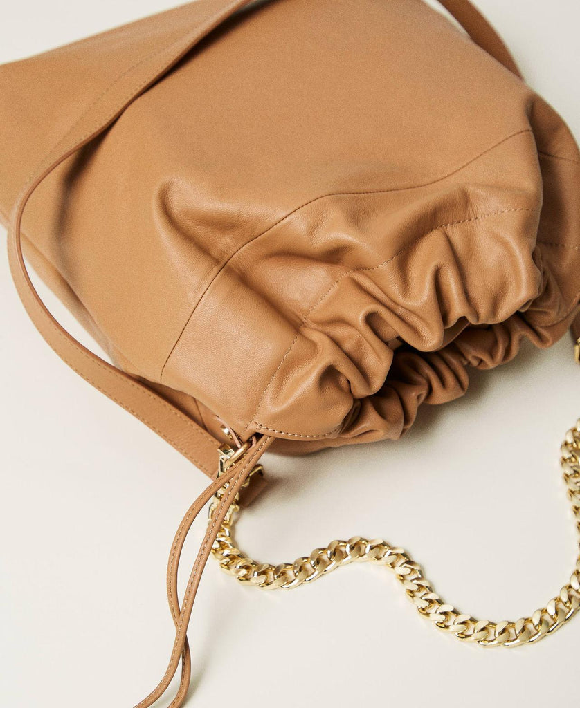 TWINSET TOTE MEDIA IN PELLE