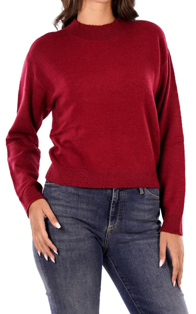 YES ZEE MAGLIA DONNA LUPETTO CROPPED
