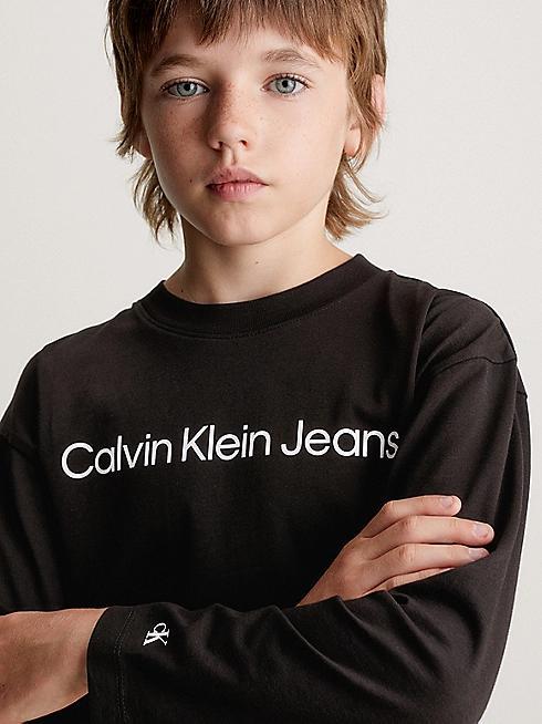 CALVIN KLEIN JEANS INST. LOGO RELAXED LS T-SHIRT