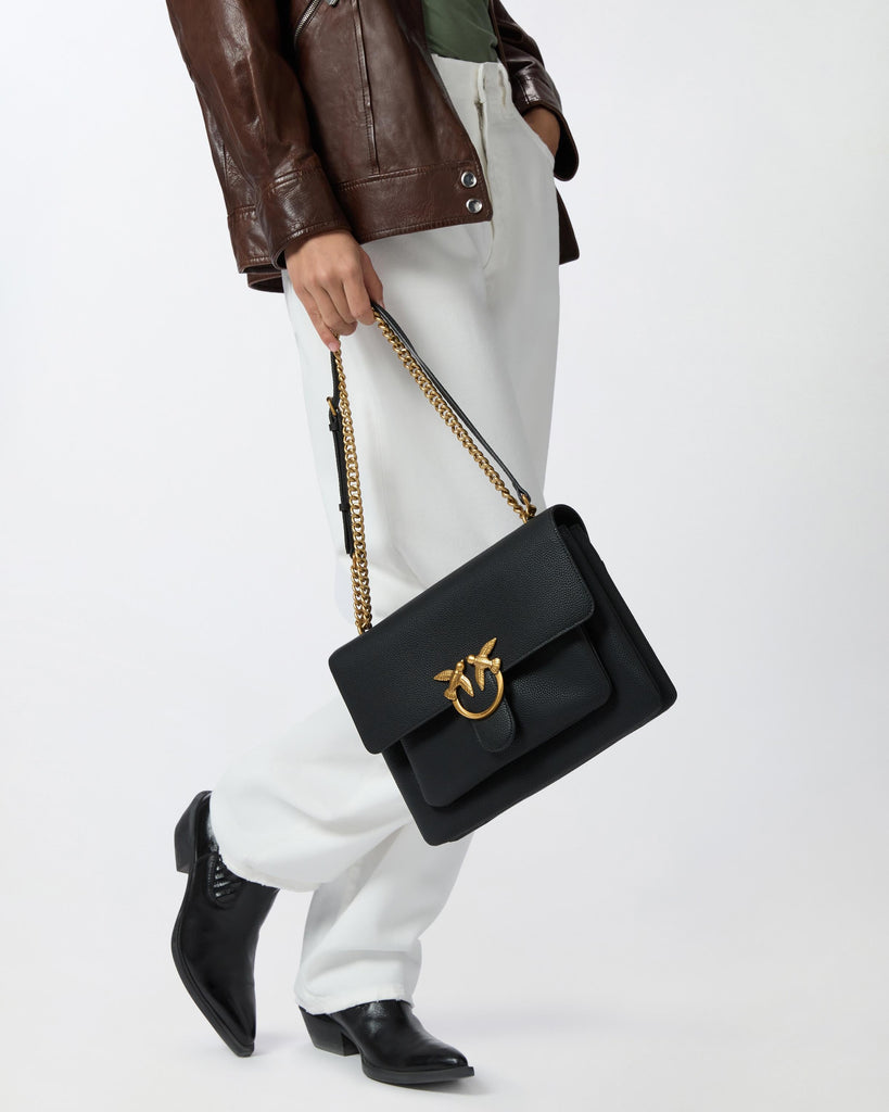 PINKO LOVE ONE SOFT BIG PELLE BOTTAL