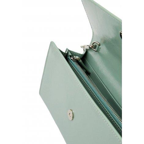 TRUSSARDI ARCAS WALLET ON CHAIN CRACKLE LEATHER