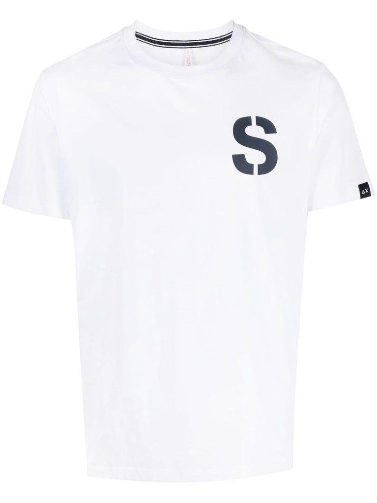 SUN68 T-SHIRT ROUND BIG  WORD