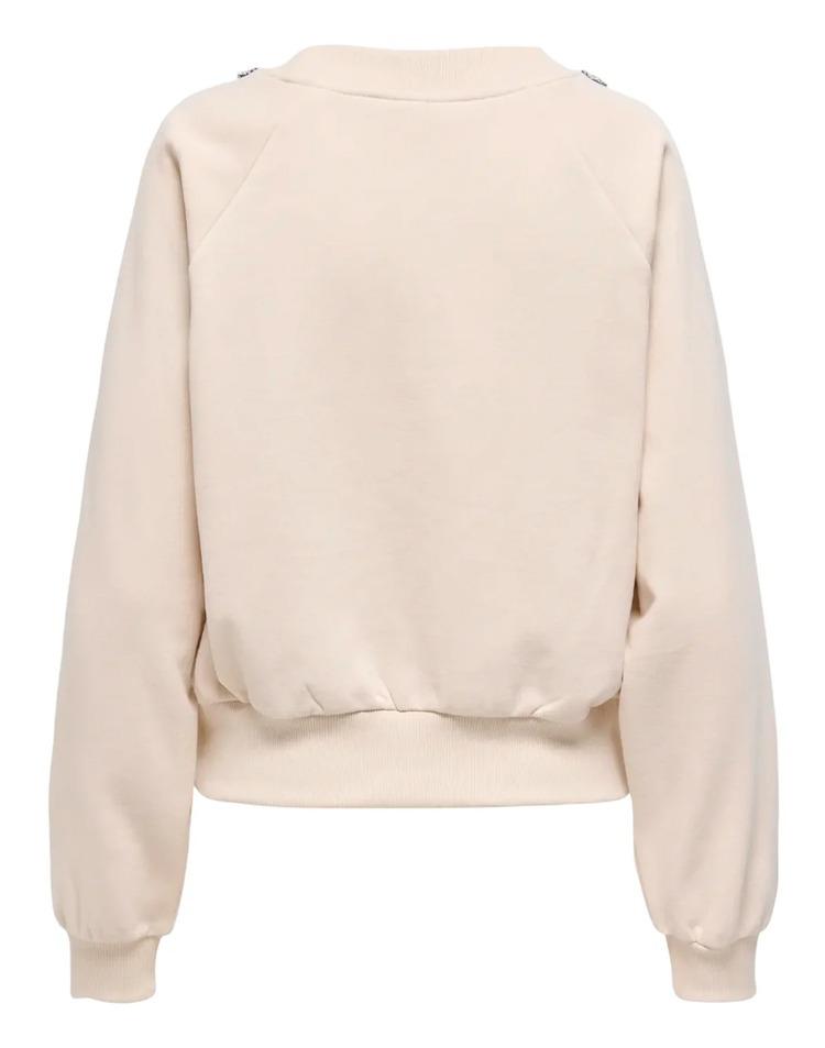 ONLY ONLJETT L/S O-NECK EMB. BOX SWT