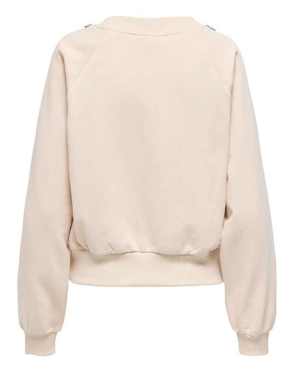 ONLY ONLJETT L/S O-NECK EMB. BOX SWT