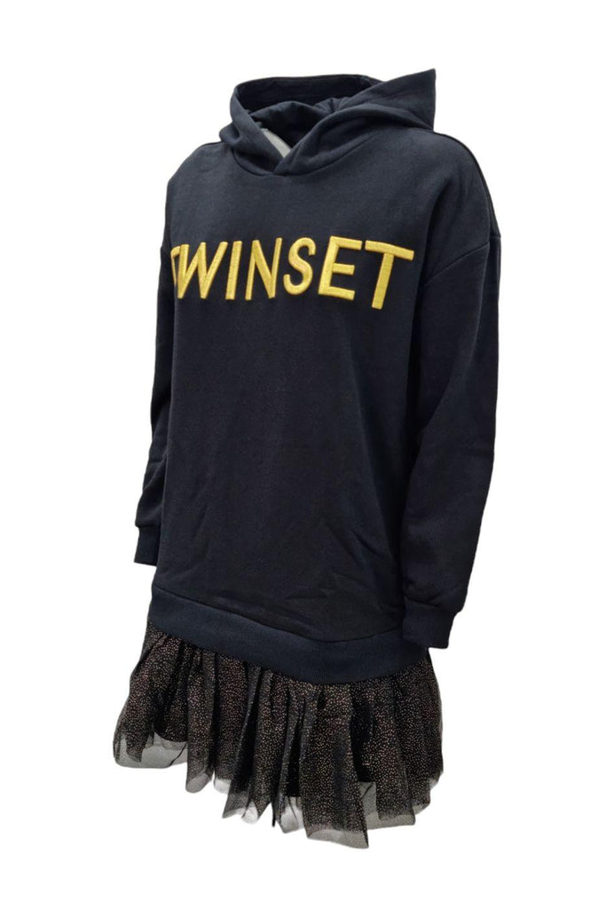 TWINSET ABITO IN FELPA CON GONNA IN TULLE