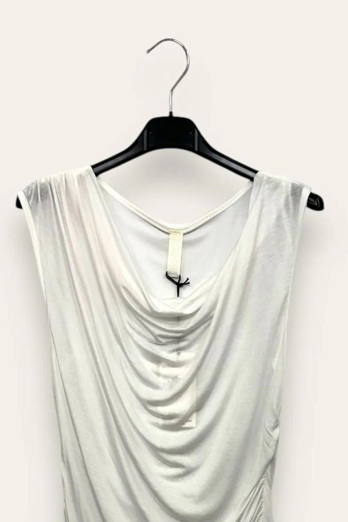 LOVEme Canotta con scollo morbido e drappeggio sul fianco