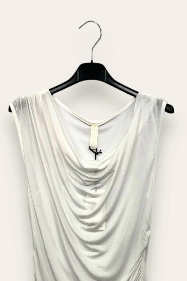 LOVEme Canotta con scollo morbido e drappeggio sul fianco