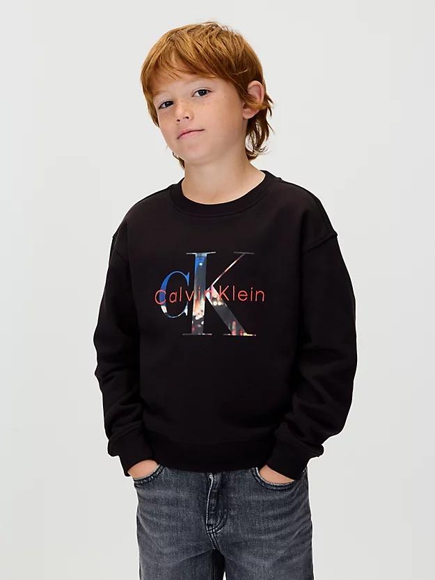 CALVIN KLEIN JEANS FILLED-IN PHOTO FLEECE MONO CN