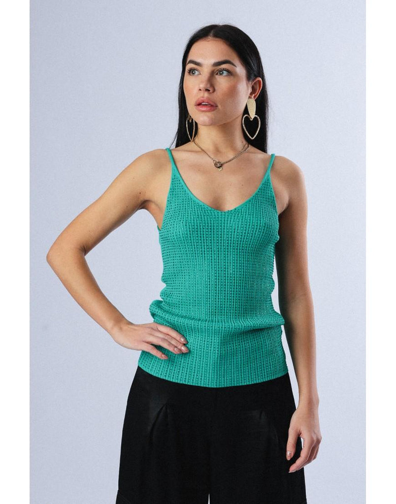 FRACOMINA TANK TOP BLACK