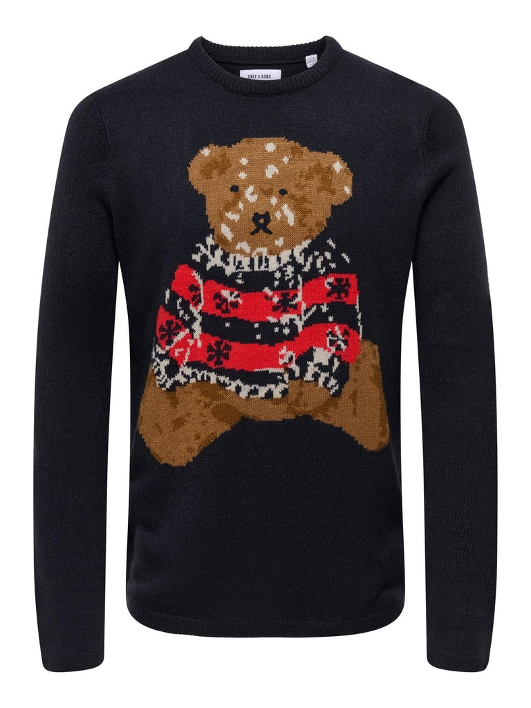 ONLY&SONS ONSXMAS REG 5 TEDDY CREW KNIT