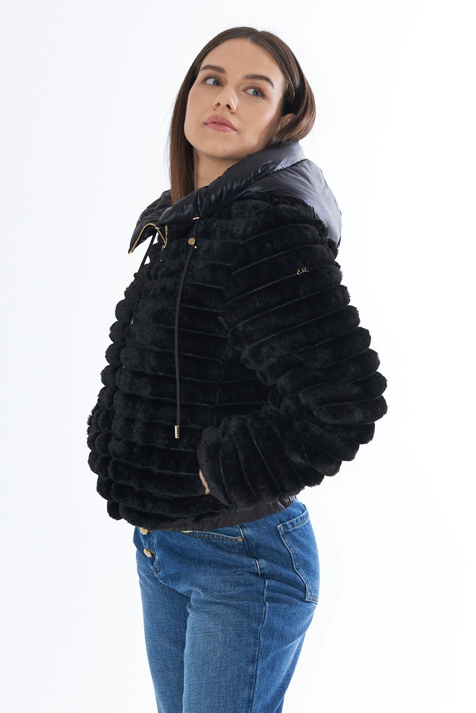 YES ZEE GIUBBINO DONNA TIPO BOMBER, REVERSIBILE