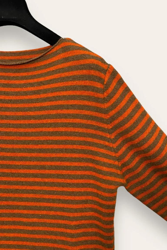 LOVEme Maglia a scatola misto lana cashmere, a righe