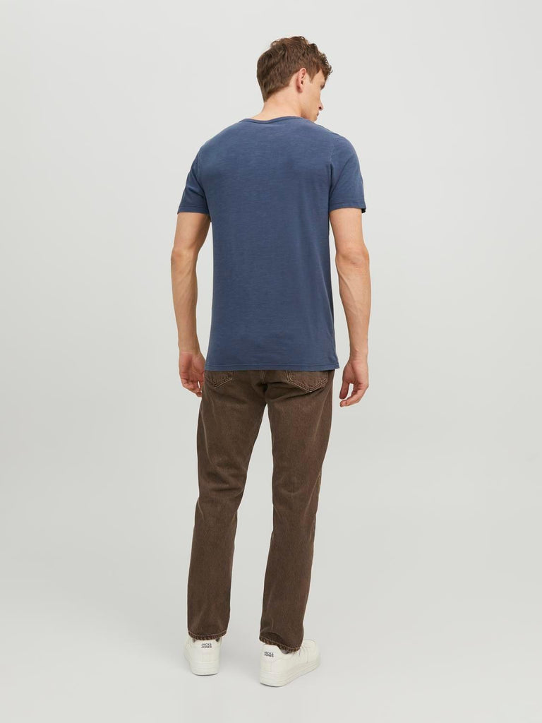 JACK AND JONES JJESPLIT NECK TEE SS NOOS