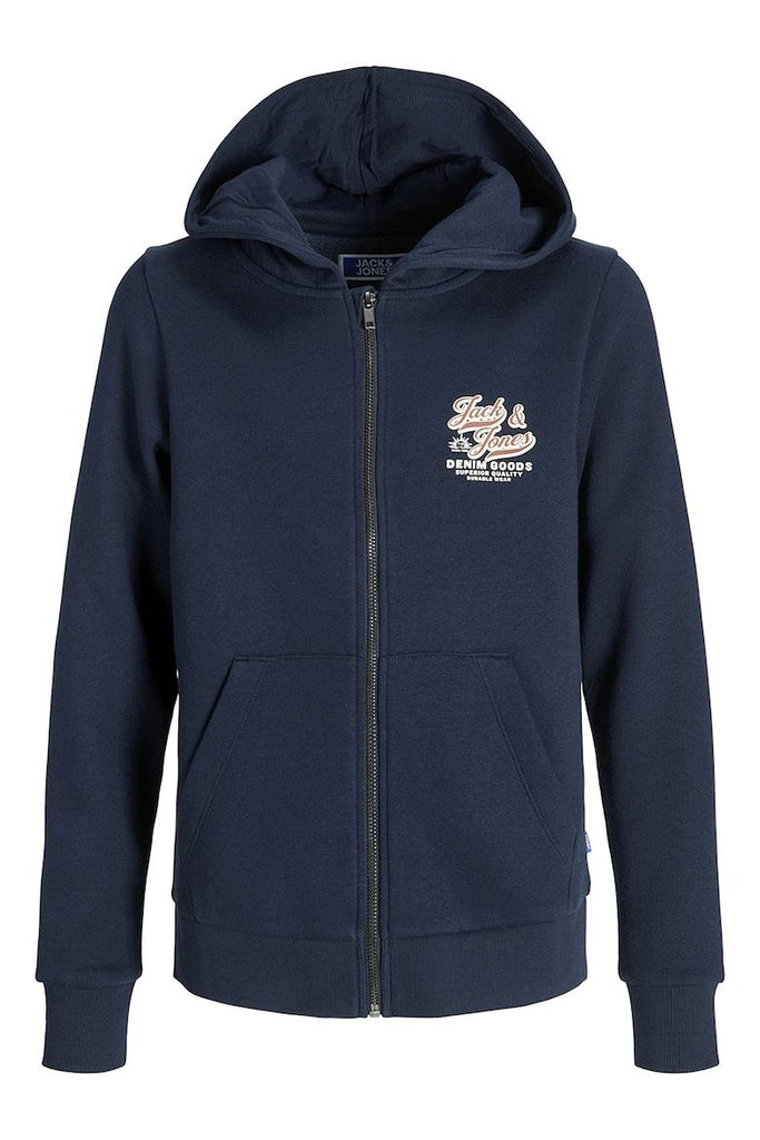 JACK JONES KIDS JJELOGO SWEAT ZIPHOOD 2COL NOOS JNR