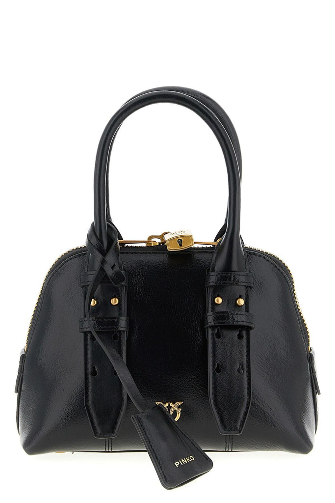 PINKO BOWLING BAG ZIP MINI PELLE NAP