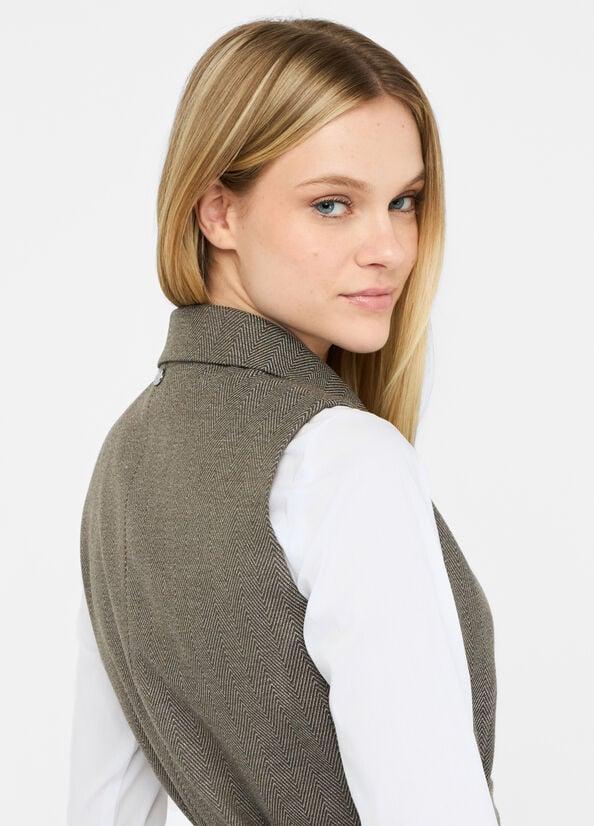 LIU JO GILET CINTURATO C/ ACCESSORIO