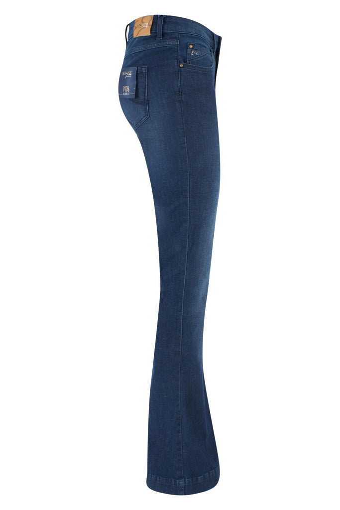 YES ZEE JEANS DONNA TIPO 5 TASCHE, FLARE