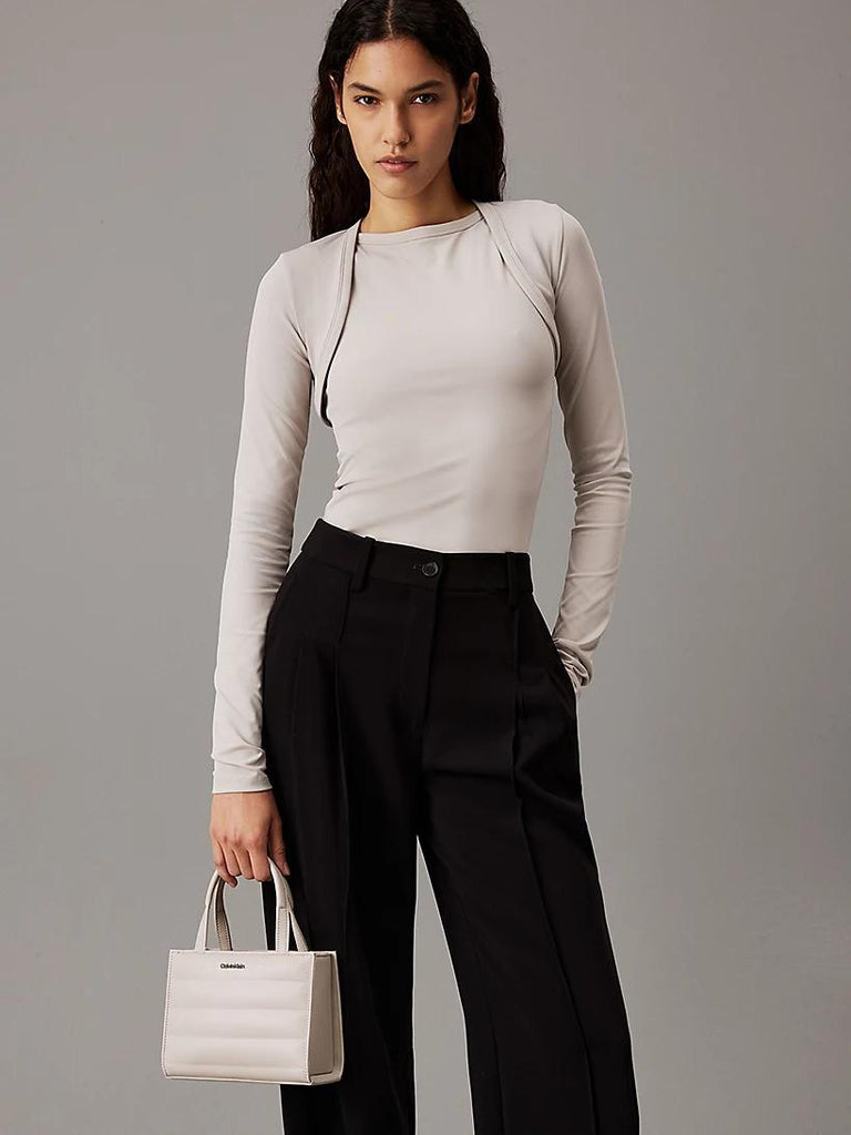 CALVIN KLEIN LINE QUILT MINI TOTE