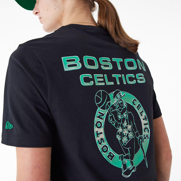 NEW ERA NBA HOLOGRAPHIC OS TEE BOSCEL  BLKKGR