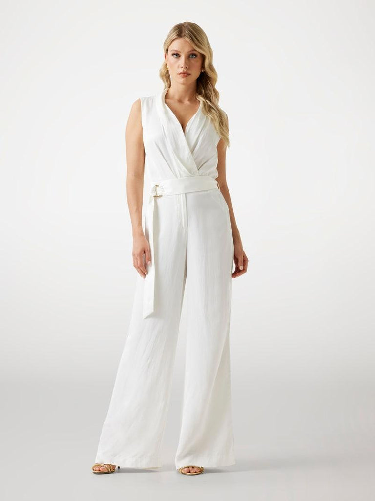 GUESS MARCIANO IVA OVERLAP SS JUMPSUIT