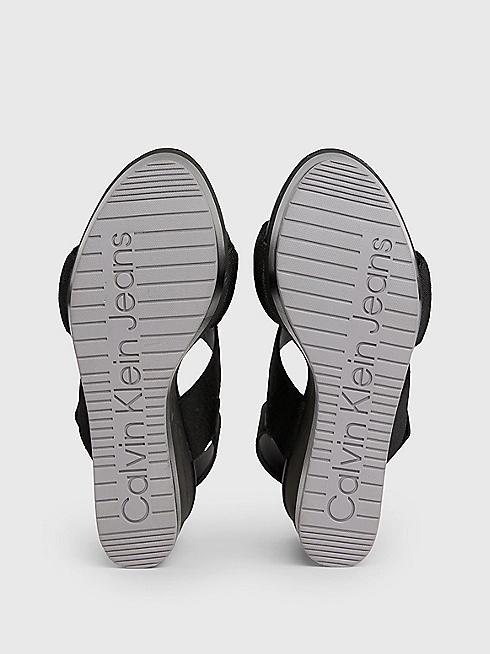 CALVIN KLEIN JEANS WEDGE SANDAL WEBBING