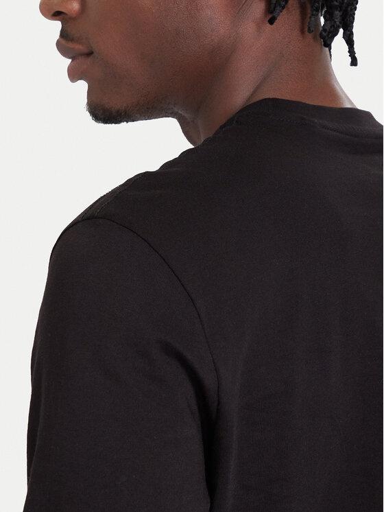GUESS CN LS FLOCK LOGO TEE