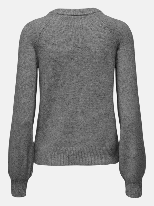 ONLY ONLLAUREN LIFE LS O-NECK BUTTON KNT