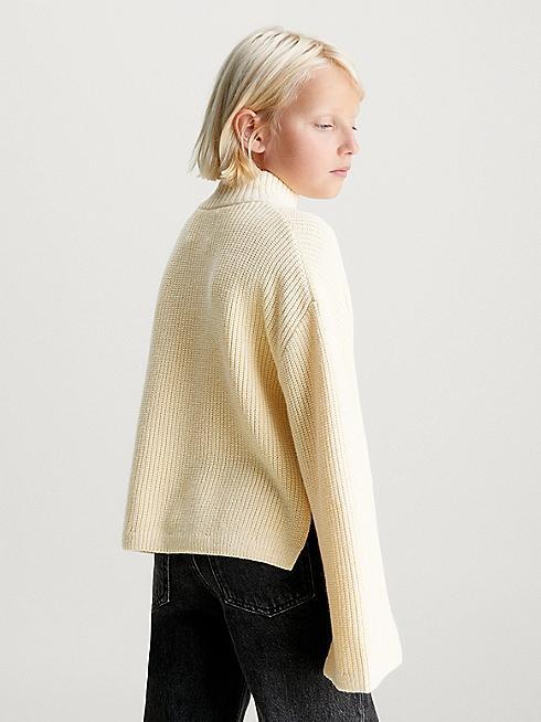 CALVIN KLEIN JEANS METALLIC MONO ROLLNECK SWEATER