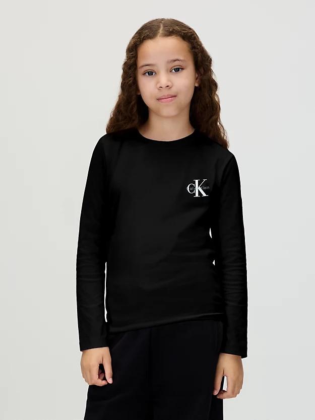 CALVIN KLEIN CHEST MONOLOGO LS T-SHIRT