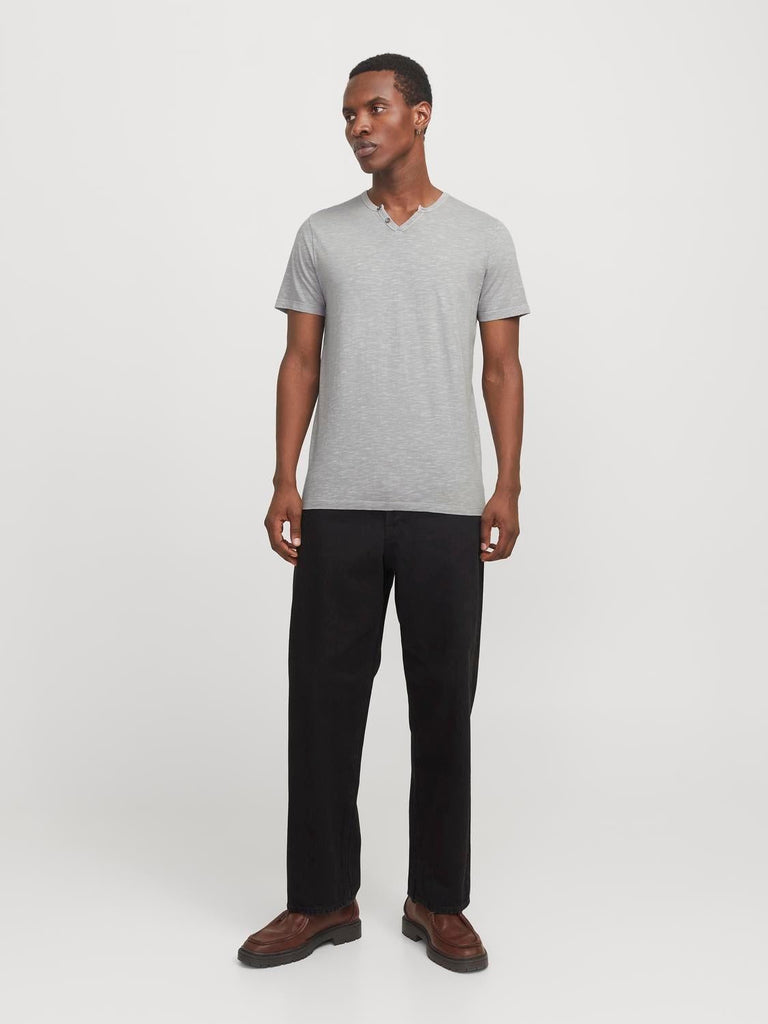 JACK AND JONES JJESPLIT NECK TEE SS NOOS
