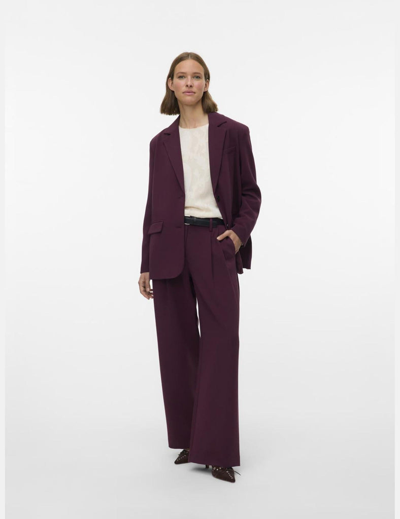 VERO MODA VMMICHELL MW WIDE BELTED PANT