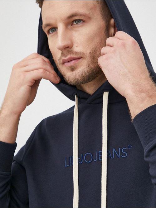 LIU JO FELPA CAPPUCCIO C/LOGO HOODIEJEANS