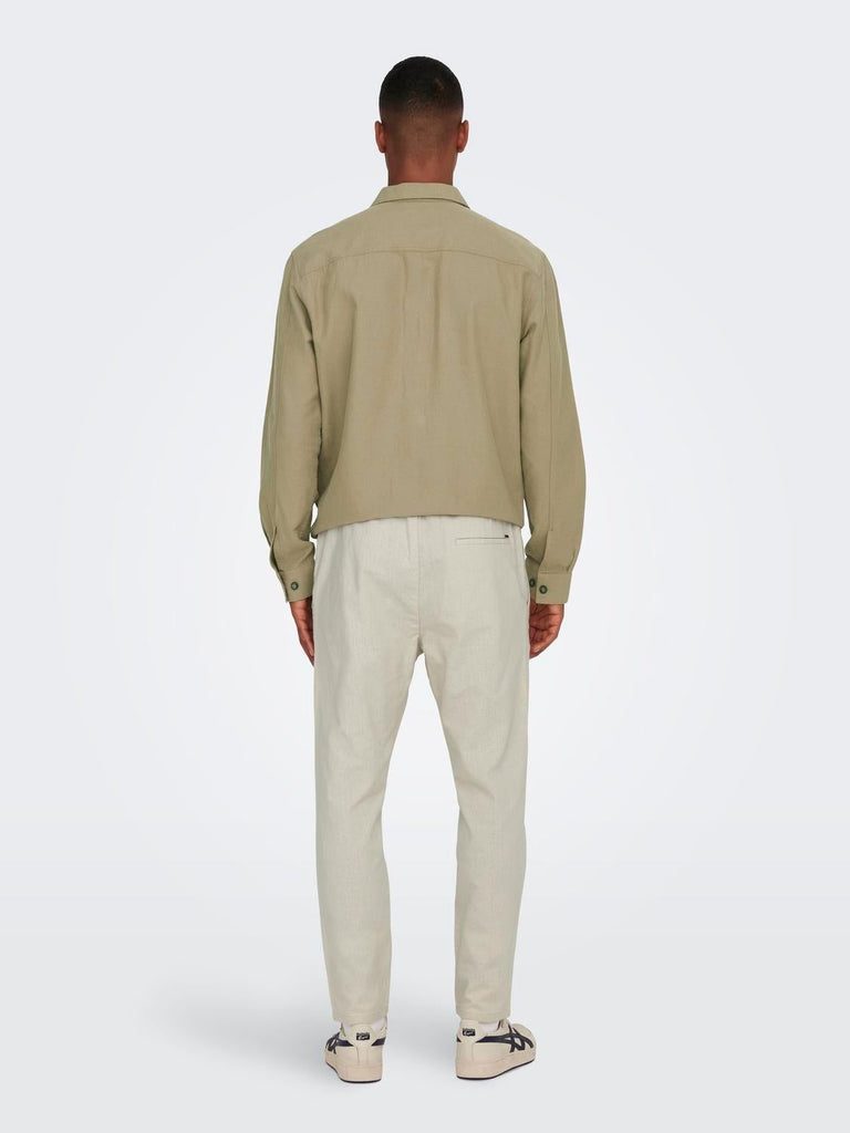 ONLY&SONS ONSLINUS CROP 0007 COT LIN PNT NOOS