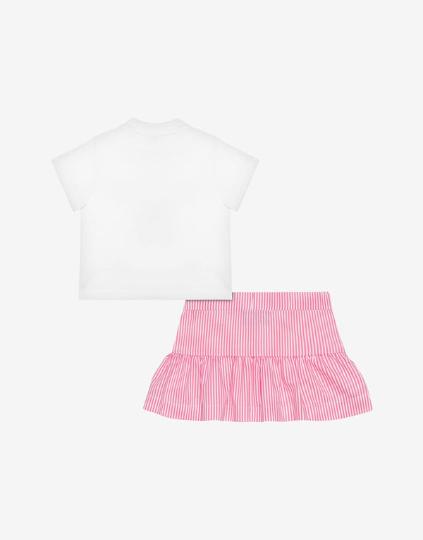 MOSCHINO BABY T-SHIRT+GONNA