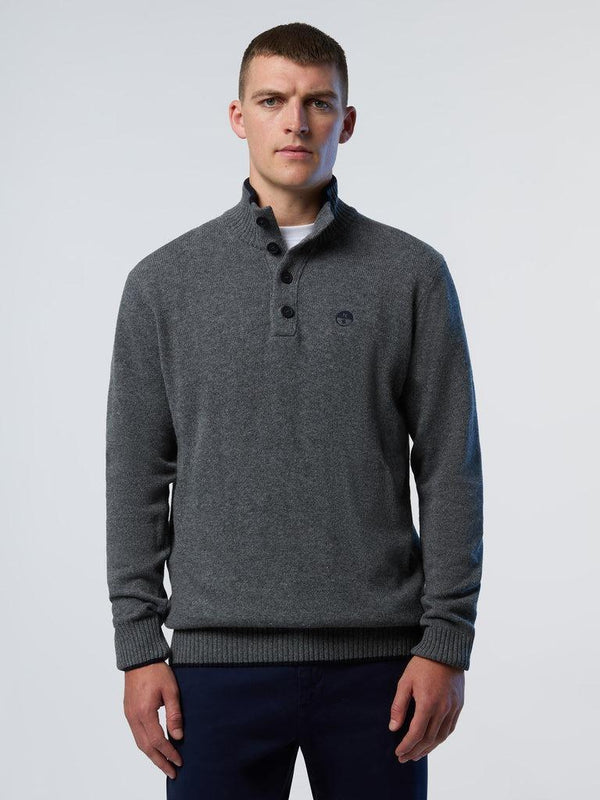 NORTH SAILS HALF BUTTON 7GG KNITWEAR