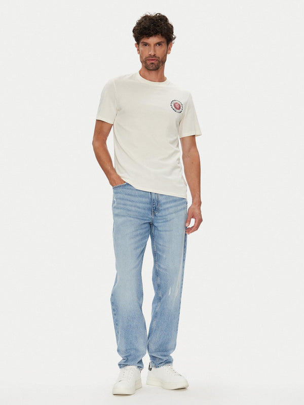 GUESS GJ SLIM FRONT BACK LOGO TEE
