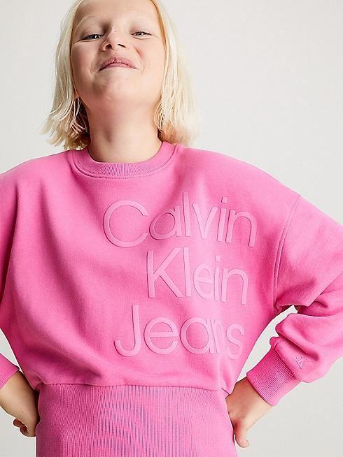 CALVIN KLEIN JEANS PUFF HERO LOGO CN SWEATSHIRT