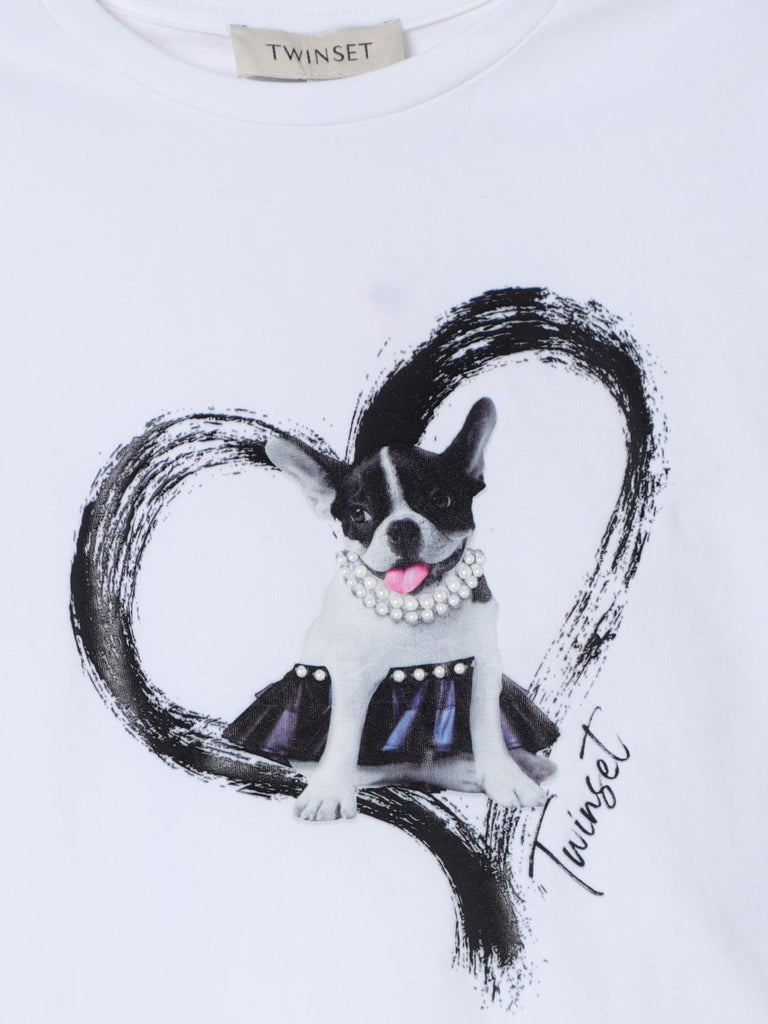 TWINSET T-SHIRT STAMPA DOGGY