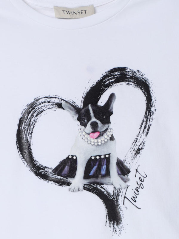 TWINSET T-SHIRT STAMPA DOGGY