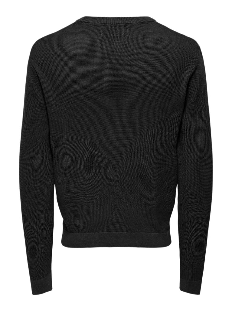 ONLY&SONS ONSTONY DS 12 LS WAFFLE CREW KNIT NOOS