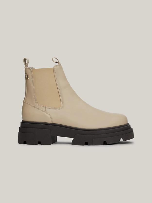 TOMMY HILFIGER COMBAT LEATHER LOW C