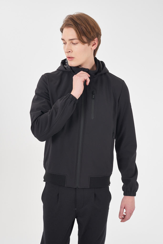 YES ZEE GIUBBINO UOMO TIPO BOMBER CON CAPPUCCIO,SFODER.